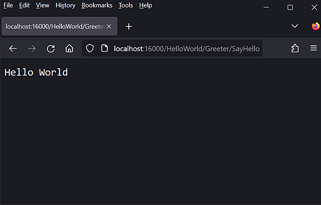 Hello World Browser